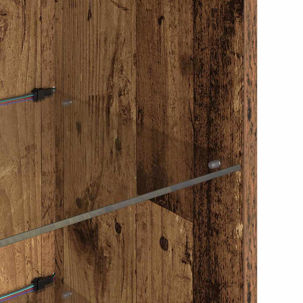 vidaXL Wall-mounted TV Cabinets 2 pcs Old Wood 30.5 x 30 x 90 cm