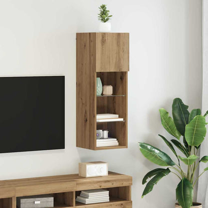 vidaXL Wall-mounted TV Cabinet 30.5 x 30 x 90 cm Artisan Oak