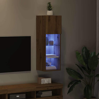 vidaXL Wall-mounted TV Cabinet 30.5 x 30 x 90 cm Artisan Oak