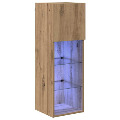 vidaXL Wall-mounted TV Cabinet 30.5 x 30 x 90 cm Artisan Oak