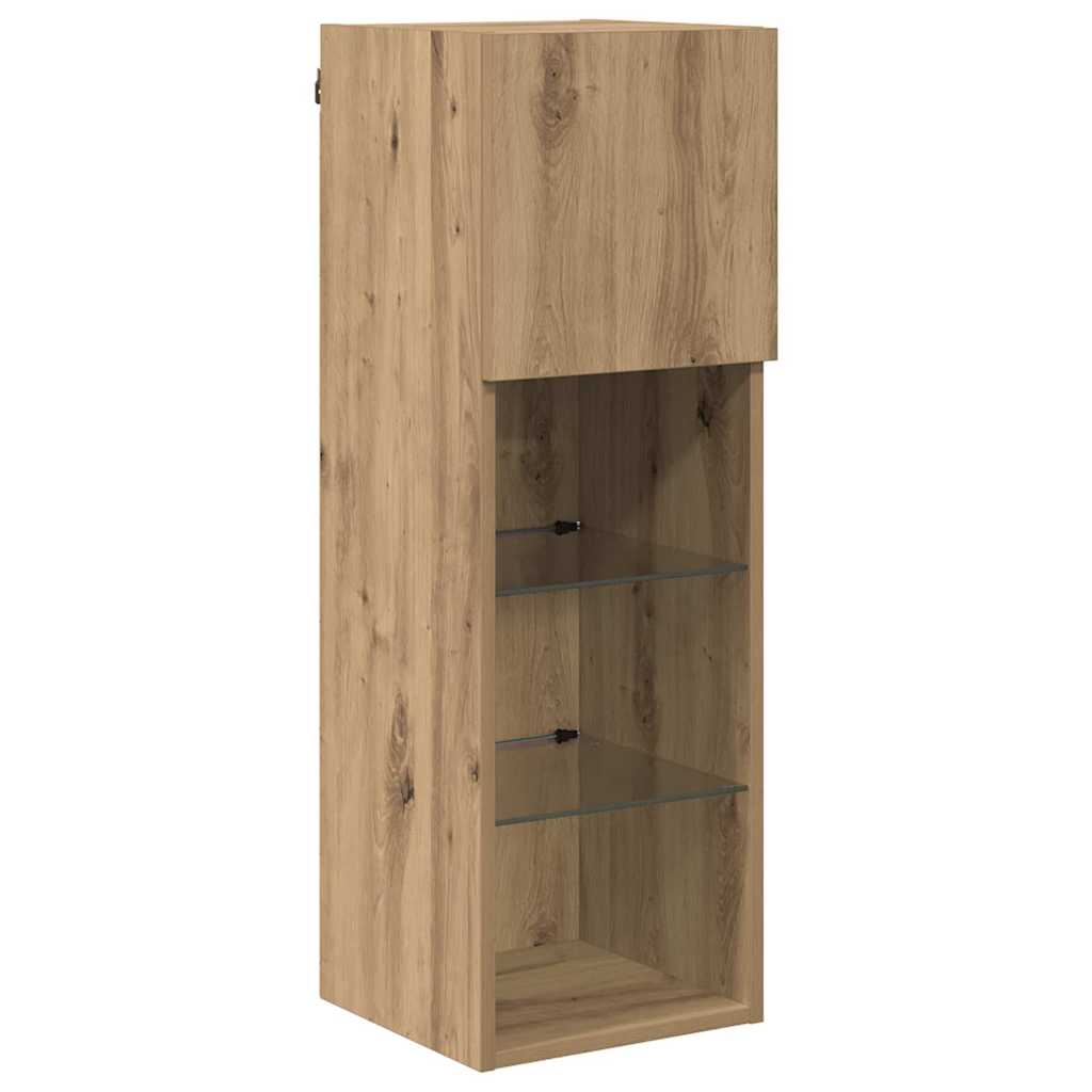 vidaXL Wall-mounted TV Cabinet 30.5 x 30 x 90 cm Artisan Oak