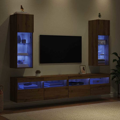 vidaXL Wall-mounted TV Cabinets 2 pcs Artisan Oak Engineered Wood
