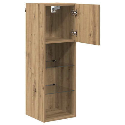 vidaXL Wall-mounted TV Cabinets 2 pcs Artisan Oak Engineered Wood