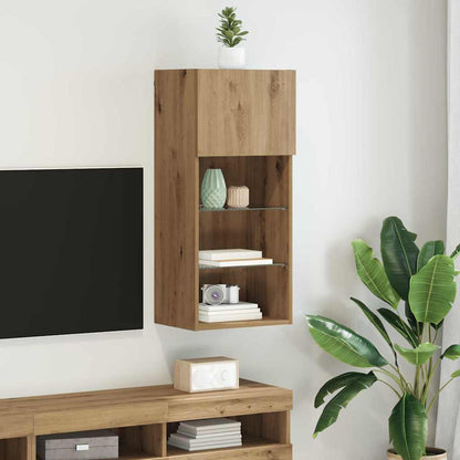vidaXL Wall-mounted TV Cabinet 40.5 x 30 x 90 cm Artisan Oak