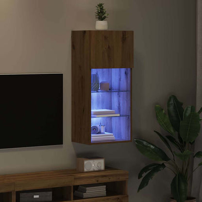 vidaXL Wall-mounted TV Cabinet 40.5 x 30 x 90 cm Artisan Oak