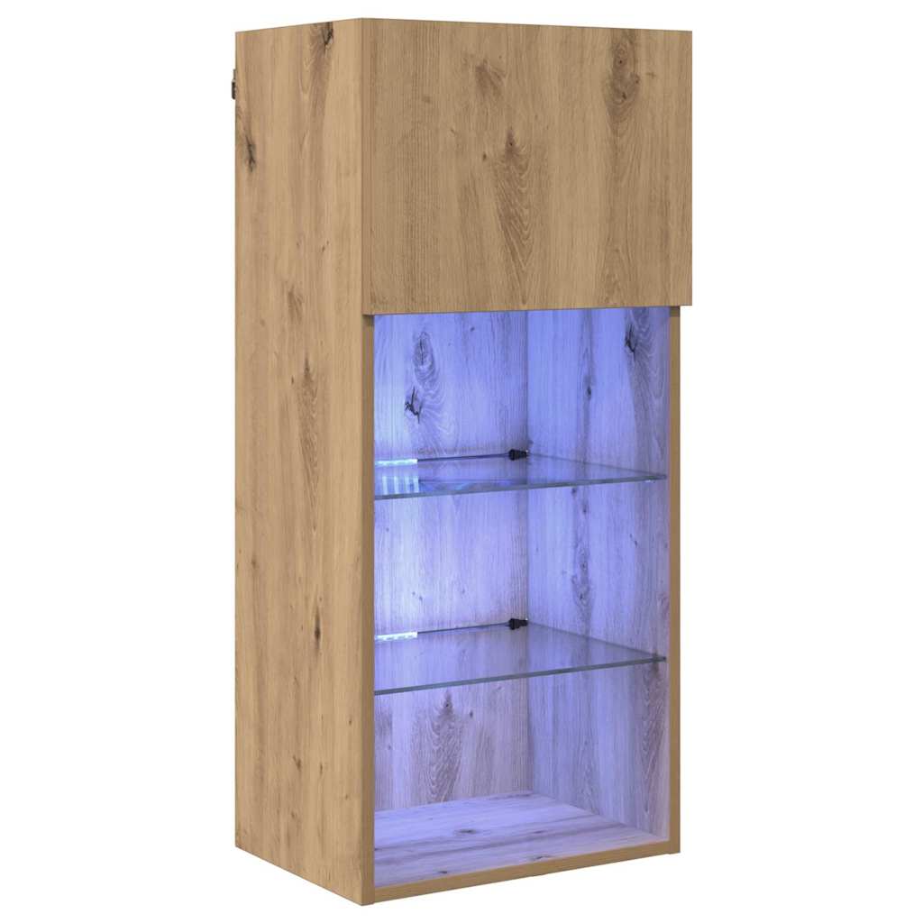 vidaXL Wall-mounted TV Cabinet 40.5 x 30 x 90 cm Artisan Oak