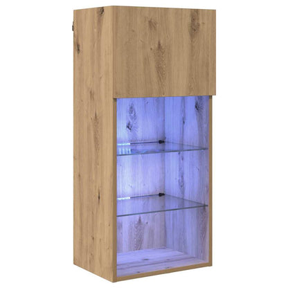 vidaXL Wall-mounted TV Cabinet 40.5 x 30 x 90 cm Artisan Oak