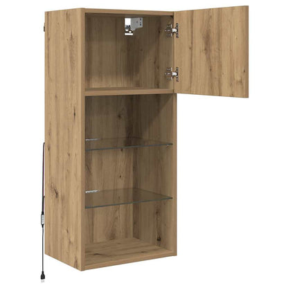 vidaXL Wall-mounted TV Cabinet 40.5 x 30 x 90 cm Artisan Oak