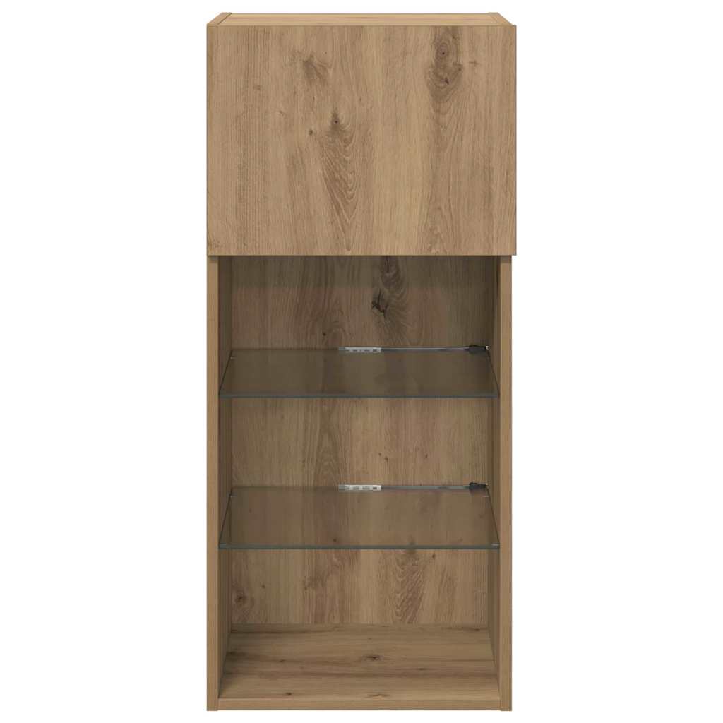 vidaXL Wall-mounted TV Cabinets 2 pcs Artisan Oak Engineered Wood