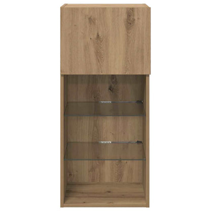 vidaXL Wall-mounted TV Cabinets 2 pcs Artisan Oak Engineered Wood