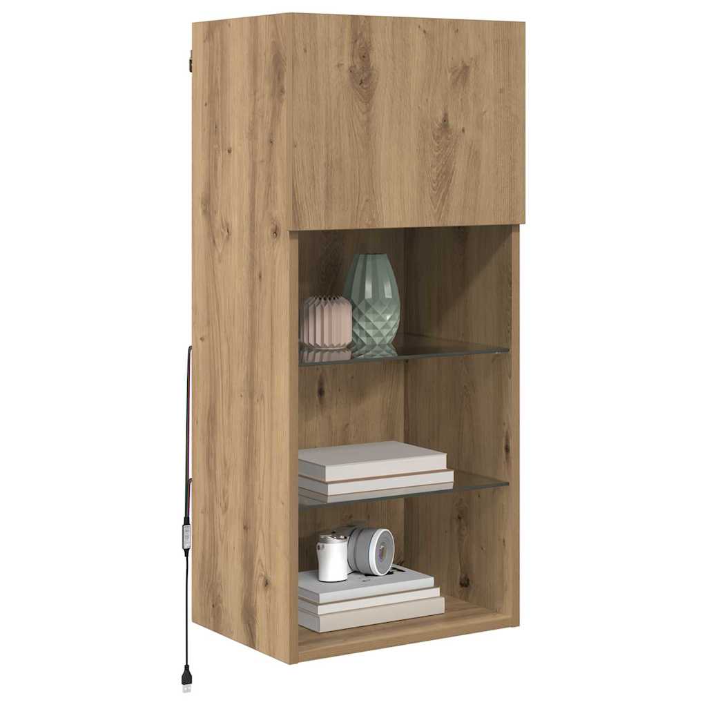 vidaXL Wall-mounted TV Cabinets 2 pcs Artisan Oak Engineered Wood