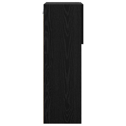 vidaXL Wall-mounted TV Cabinets 2 pcs Black Oak 40.5 x 30 x 90 cm