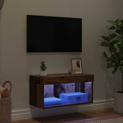 vidaXL TV Cabinet Set Old Wood 60 x 30 x 30 cm Engineered Wood