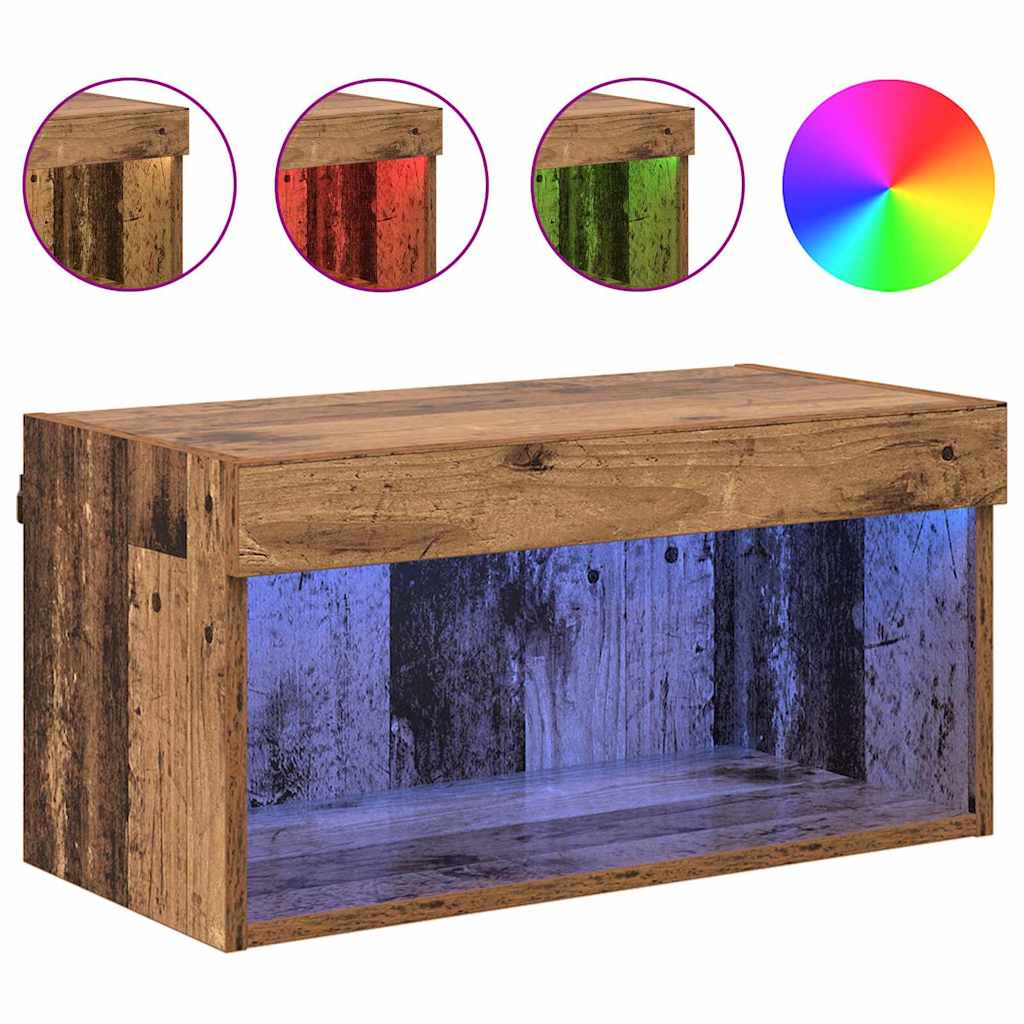 vidaXL TV Cabinet Set Old Wood 60 x 30 x 30 cm Engineered Wood