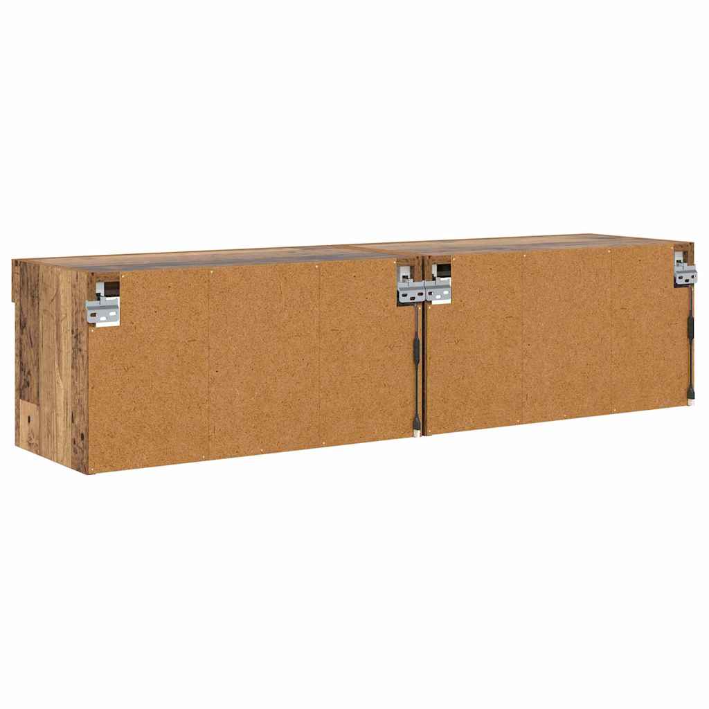 vidaXL TV Cabinet Set 2 pcs Old Wood 60 x 30 x 30 cm Engineered Wood