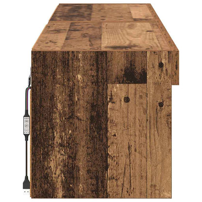 vidaXL TV Cabinet Set 2 pcs Old Wood 60 x 30 x 30 cm Engineered Wood