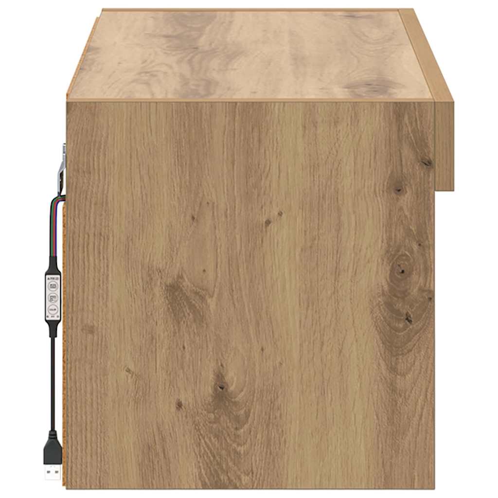 vidaXL TV Cabinet Set 60 x 30 x 30 cm Artisan Oak Engineered Wood