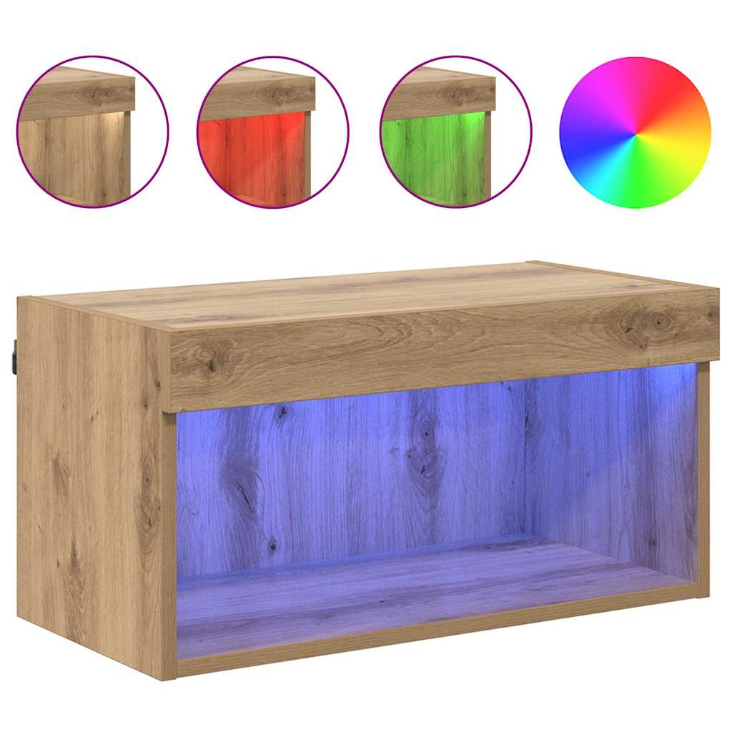 vidaXL TV Cabinet Set 60 x 30 x 30 cm Artisan Oak Engineered Wood