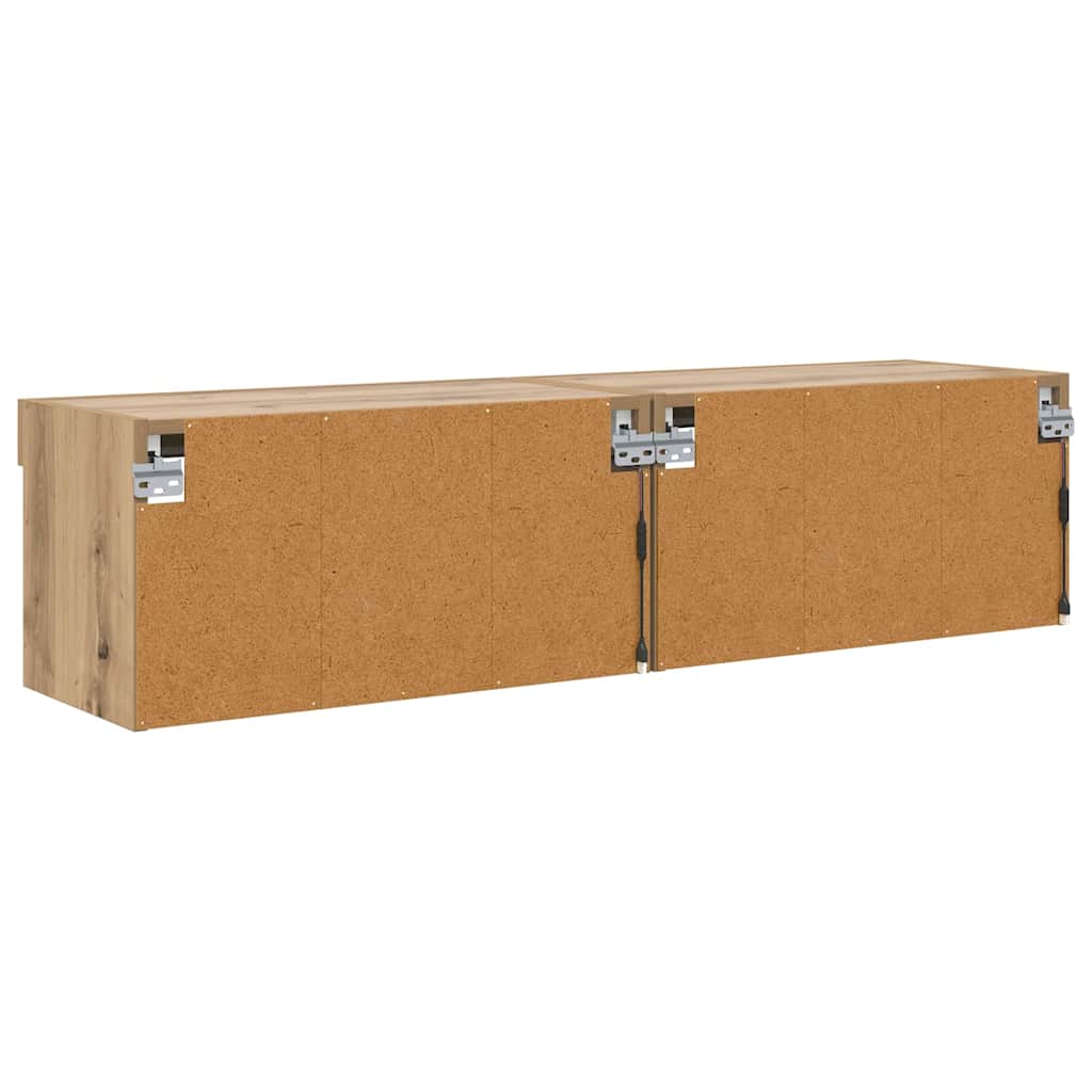 vidaXL TV Cabinet Set 2 pcs Artisan Oak Engineered Wood
