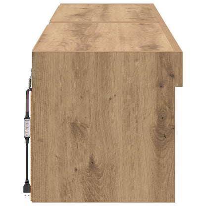 vidaXL TV Cabinet Set 2 pcs Artisan Oak Engineered Wood