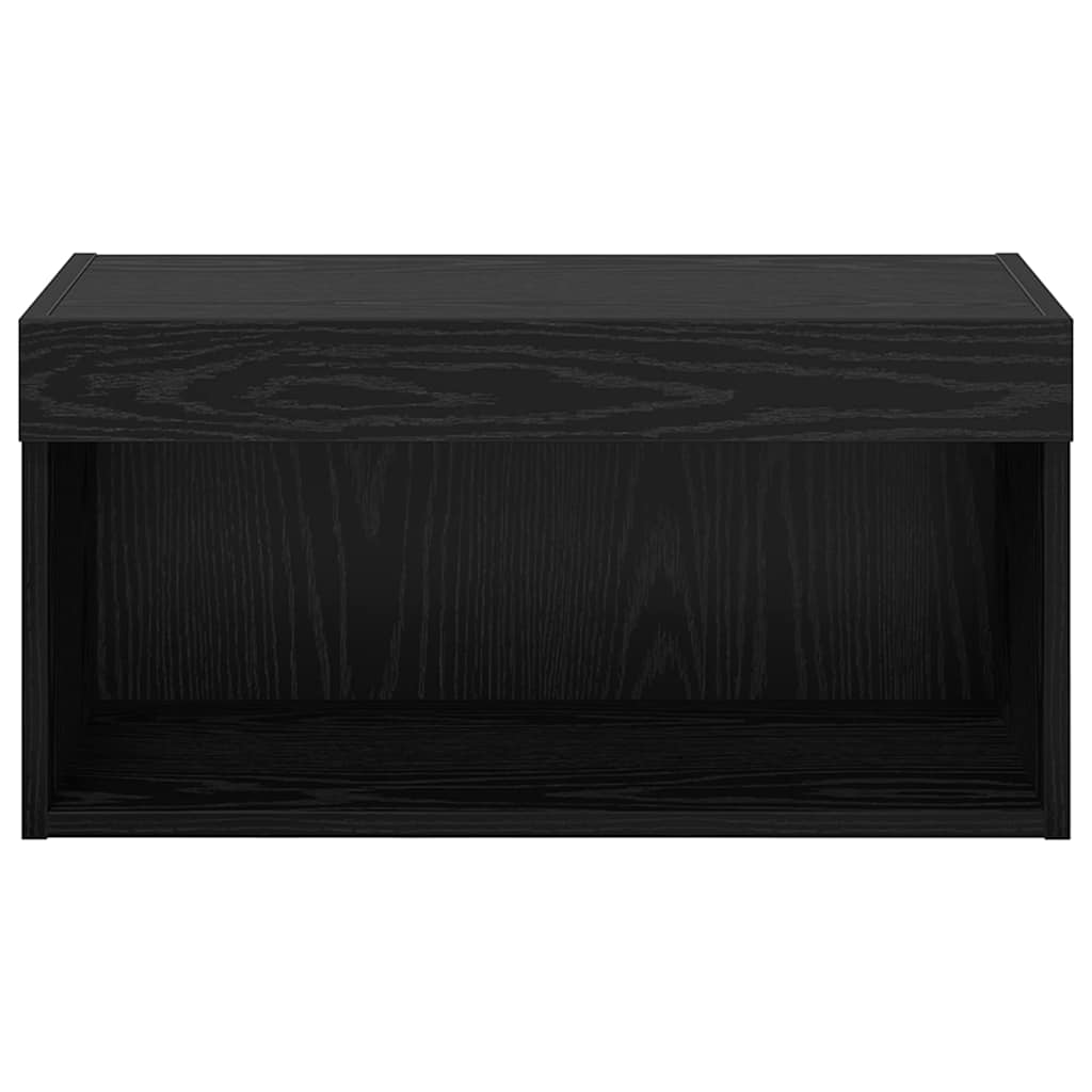 vidaXL TV Cabinet Set Black Oak 60 x 30 x 30 cm Engineered Wood