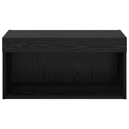 vidaXL TV Cabinet Set Black Oak 60 x 30 x 30 cm Engineered Wood
