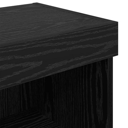 vidaXL TV Cabinet Set 2 pcs Black Oak 60 x 30 x 30 cm Engineered Wood