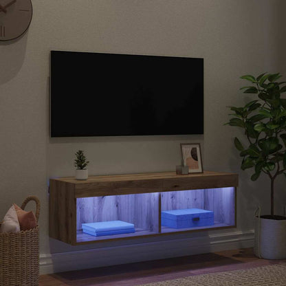 vidaXL TV Wall Cabinet 100 x 30 x 30 cm Artisan Oak Engineered Wood