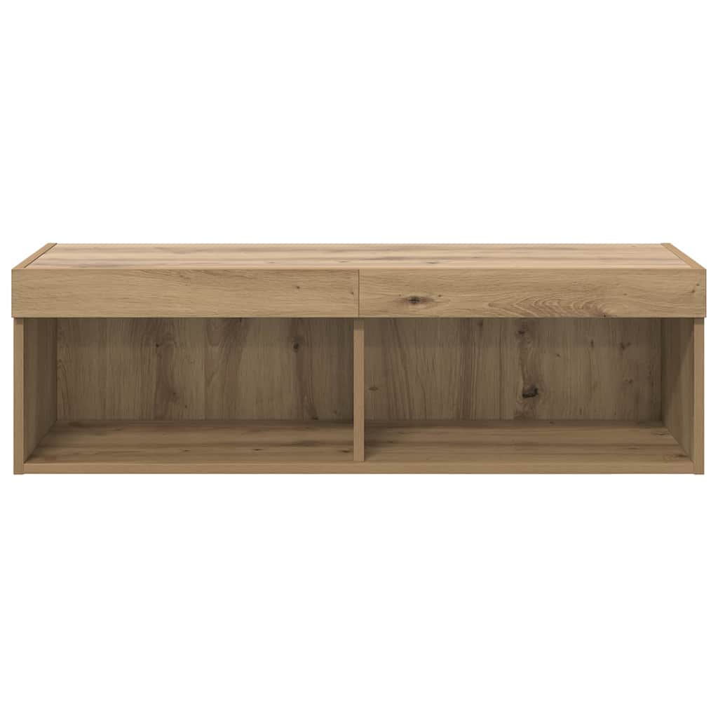 vidaXL TV Wall Cabinet 100 x 30 x 30 cm Artisan Oak Engineered Wood