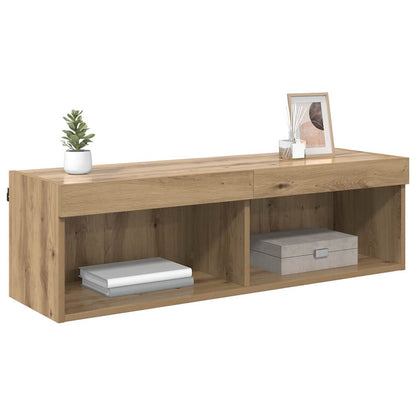 vidaXL TV Wall Cabinet 100 x 30 x 30 cm Artisan Oak Engineered Wood