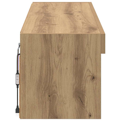 vidaXL TV Wall Cabinet 100 x 30 x 30 cm Artisan Oak Engineered Wood