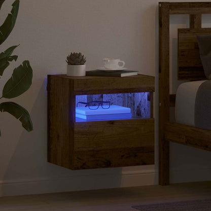 vidaXL TV Wall Cabinet Old Wood 40 x 30 x 40 cm Engineered Wood