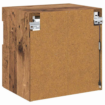vidaXL TV Wall Cabinet Old Wood 40 x 30 x 40 cm Engineered Wood