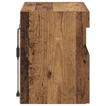 vidaXL TV Wall Cabinet Old Wood 40 x 30 x 40 cm Engineered Wood