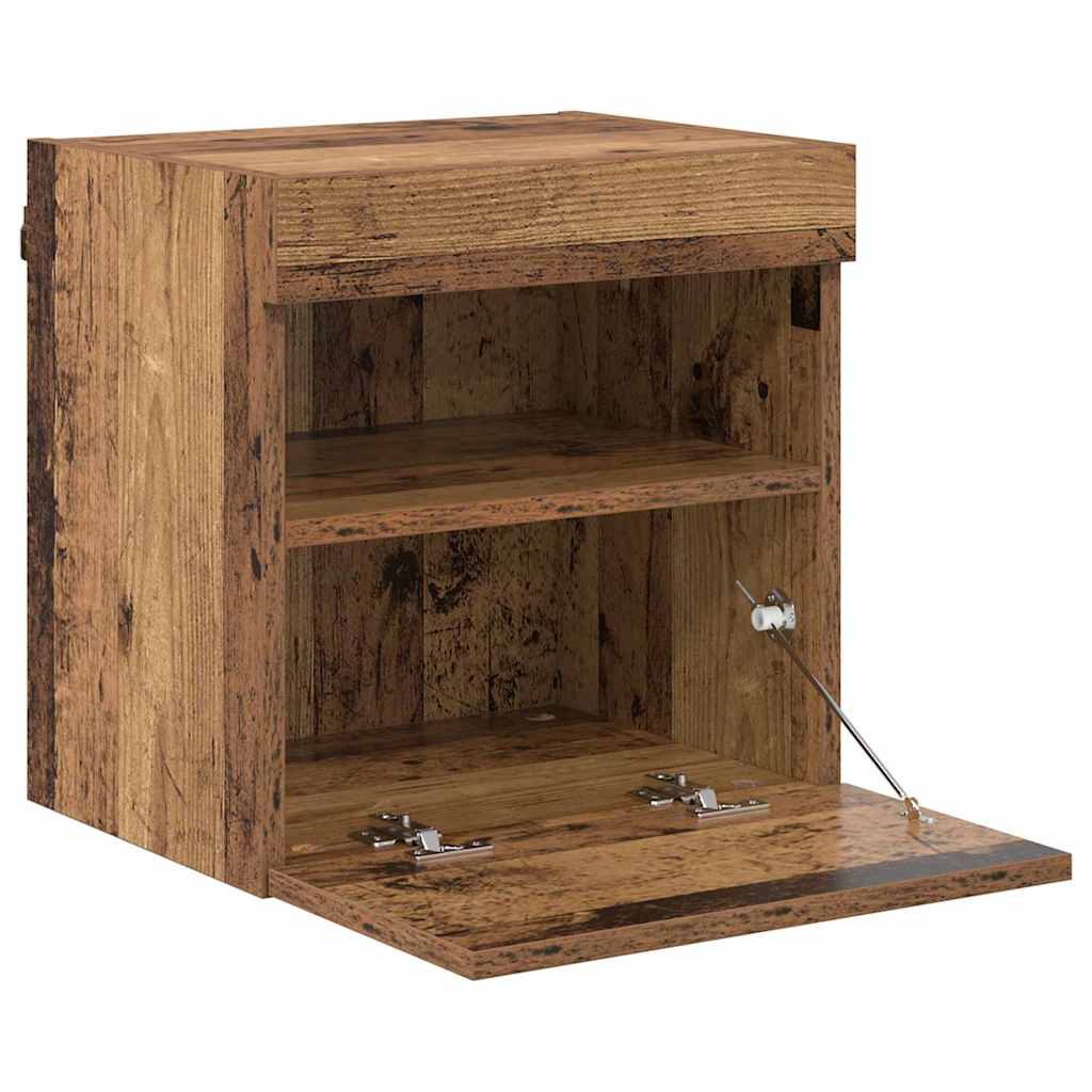 vidaXL TV Wall Cabinets 2 pcs Old Wood 40 x 30 x 40 cm Engineered Wood