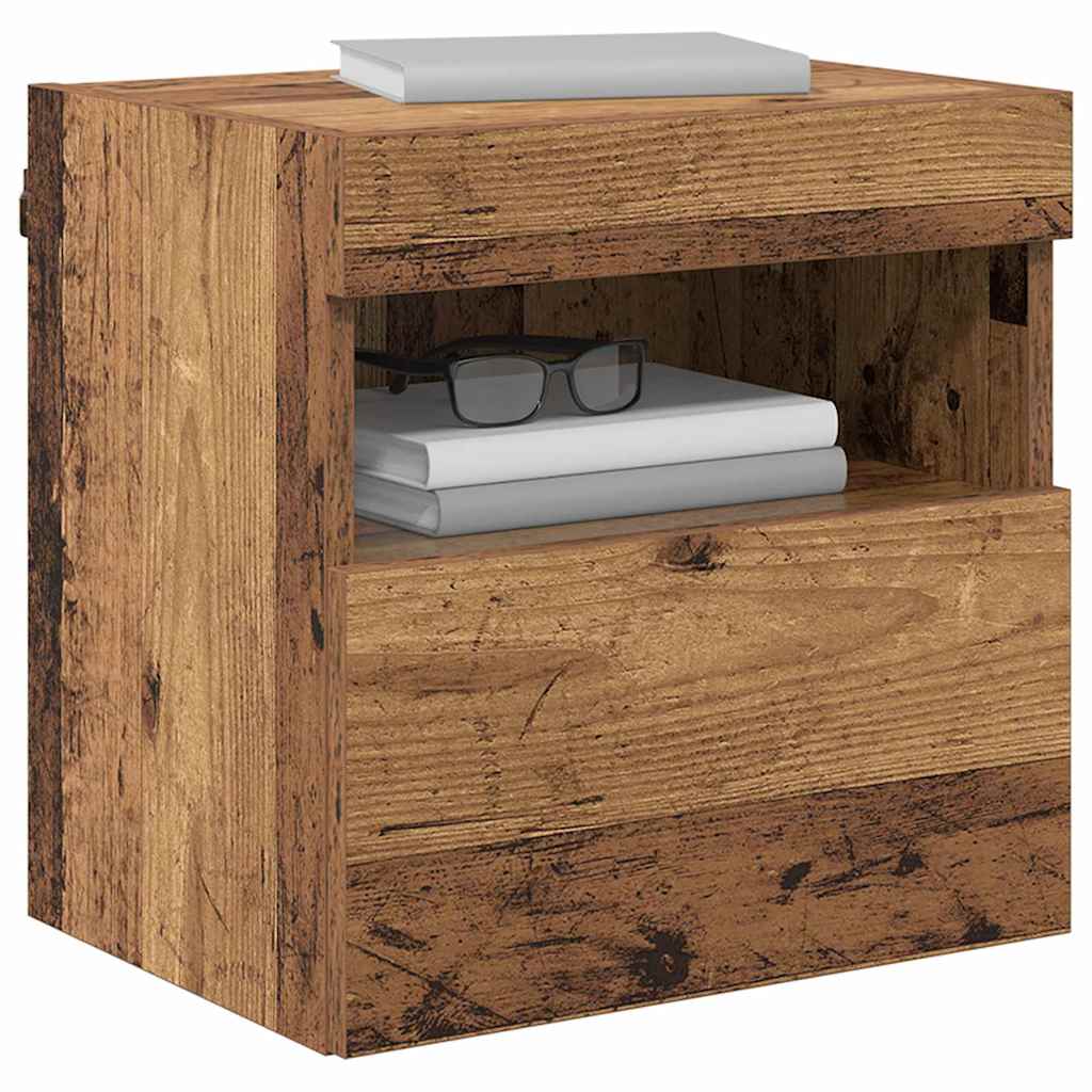 vidaXL TV Wall Cabinets 2 pcs Old Wood 40 x 30 x 40 cm Engineered Wood