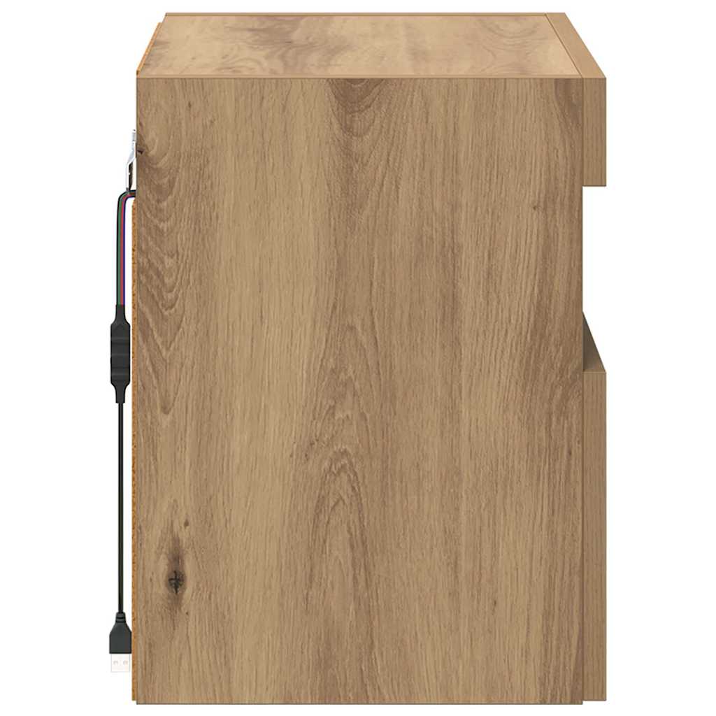 vidaXL TV Wall Cabinets 2 pcs Artisan Oak Engineered Wood