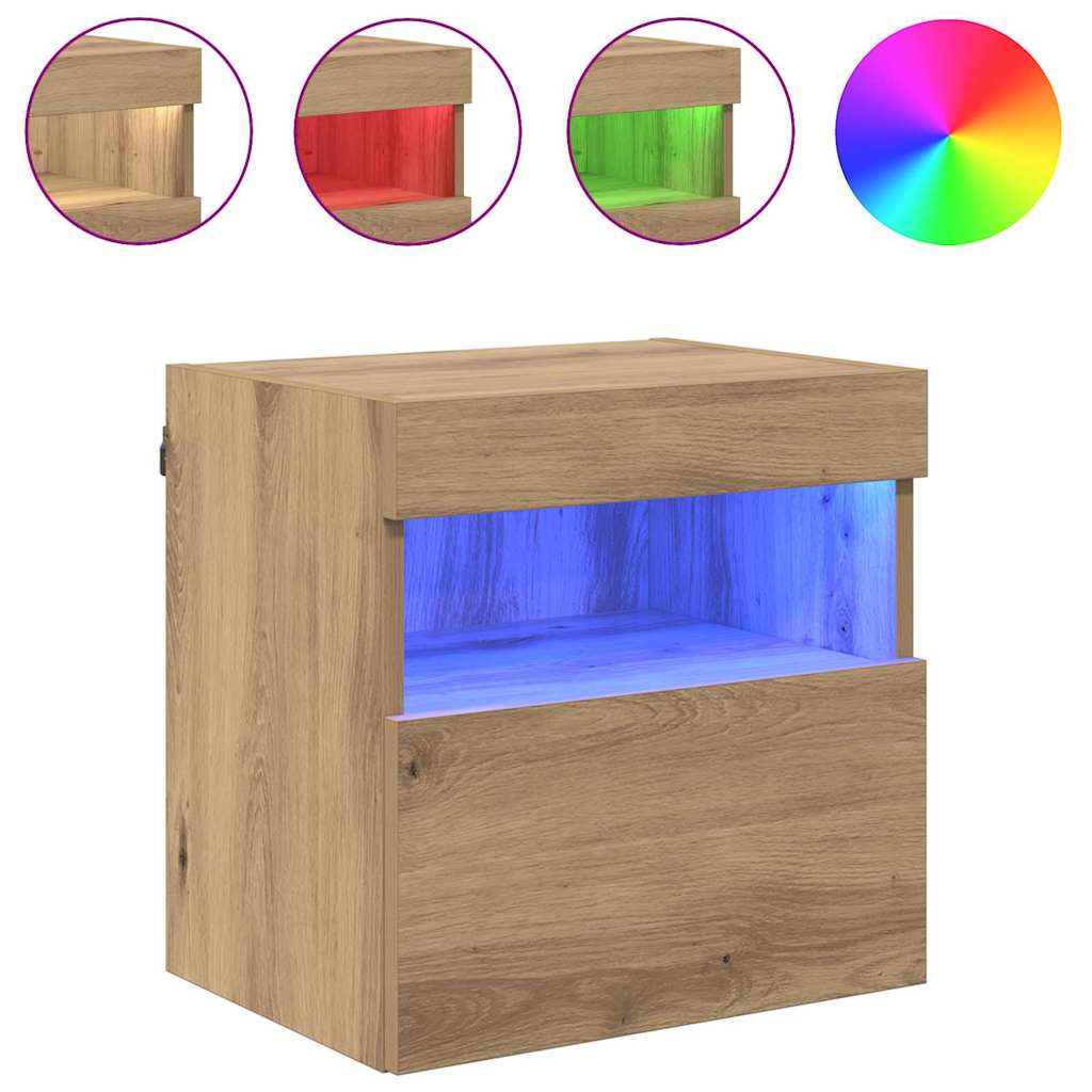 vidaXL TV Wall Cabinets 2 pcs Artisan Oak Engineered Wood