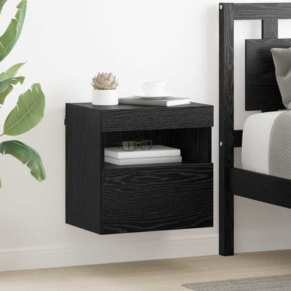 vidaXL TV Wall Cabinet Black Oak 40 x 30 x 40 cm Engineered Wood