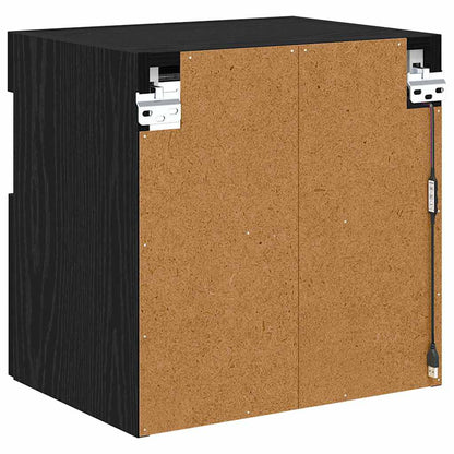 vidaXL TV Wall Cabinet Black Oak 40 x 30 x 40 cm Engineered Wood