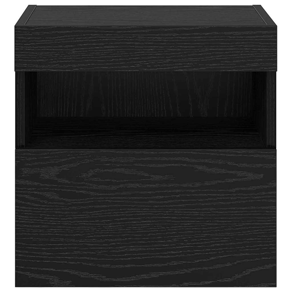 vidaXL TV Wall Cabinet Black Oak 40 x 30 x 40 cm Engineered Wood