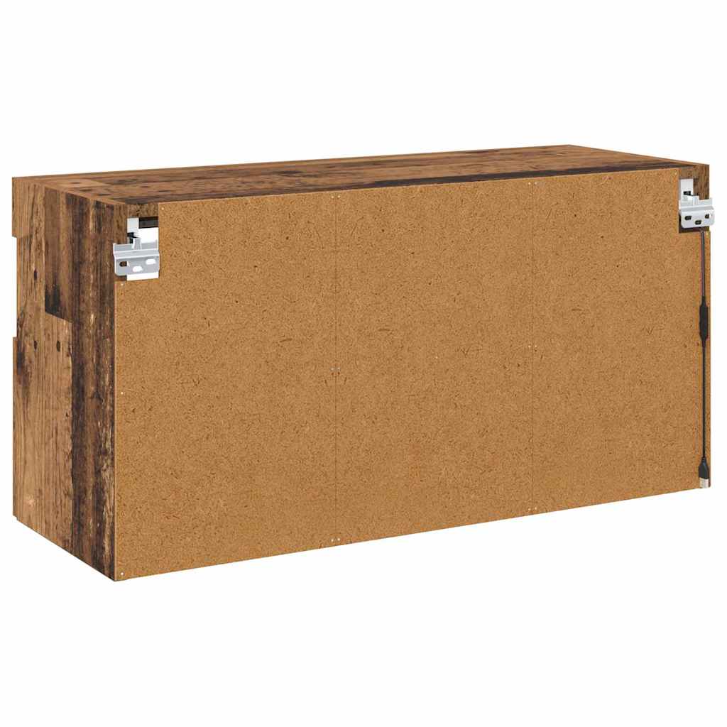 vidaXL TV Wall Cabinet Old Wood 80 x 30 x 40 cm Engineered Wood