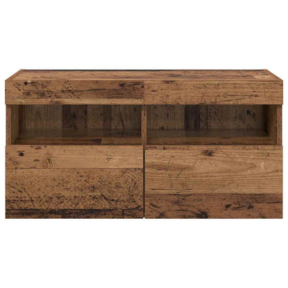 vidaXL TV Wall Cabinet Old Wood 80 x 30 x 40 cm Engineered Wood