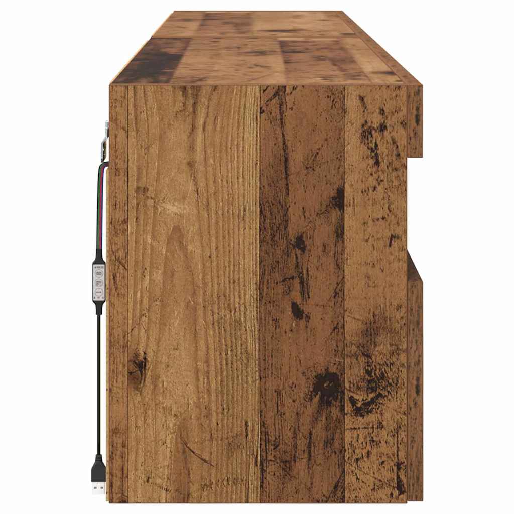 vidaXL TV Wall Cabinets 2 pcs Old Wood 80 x 30 x 40 cm Engineered Wood