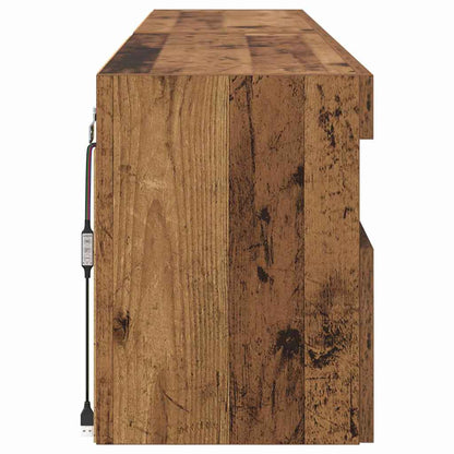 vidaXL TV Wall Cabinets 2 pcs Old Wood 80 x 30 x 40 cm Engineered Wood