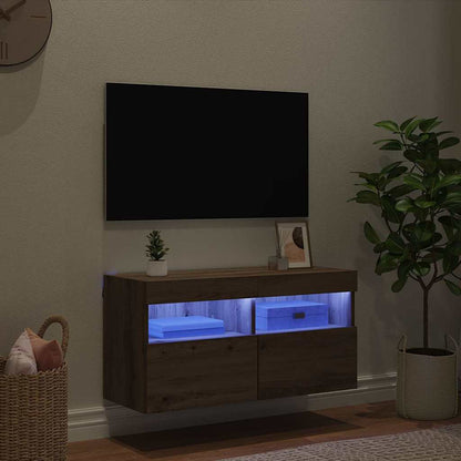 vidaXL TV Wall Cabinet 80 x 30 x 40 cm Artisan Oak Engineered Wood