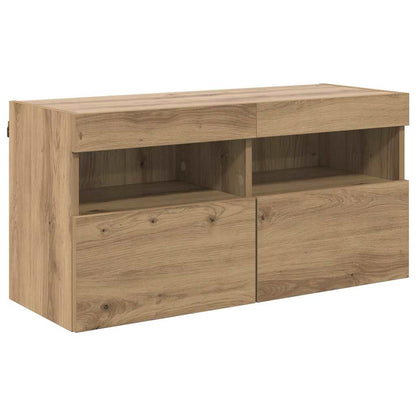 vidaXL TV Wall Cabinet 80 x 30 x 40 cm Artisan Oak Engineered Wood