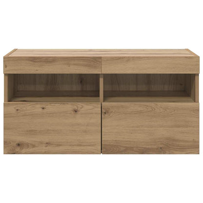 vidaXL TV Wall Cabinet 80 x 30 x 40 cm Artisan Oak Engineered Wood