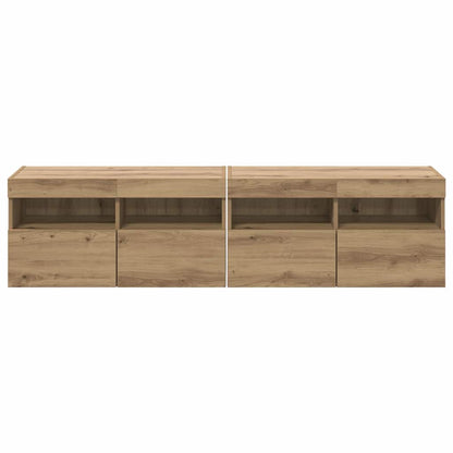 vidaXL TV Wall Cabinets 2 pcs Artisan Oak Engineered Wood