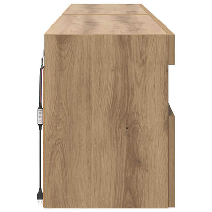 vidaXL TV Wall Cabinets 2 pcs Artisan Oak Engineered Wood